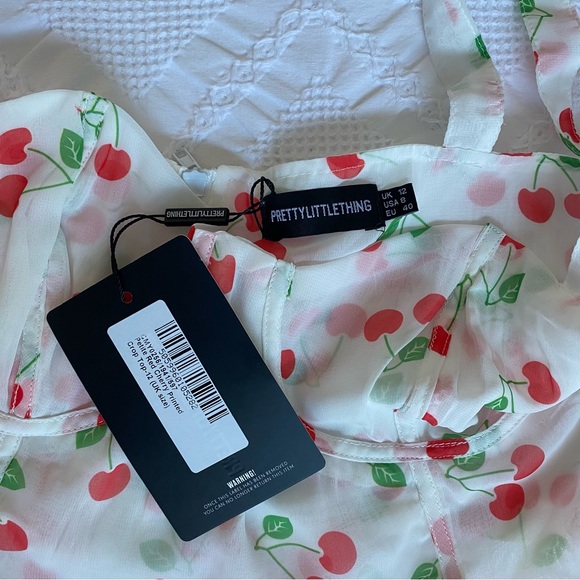 PRETTY LITTLE THING CHERRY CROP TOP - Picture 3 of 4